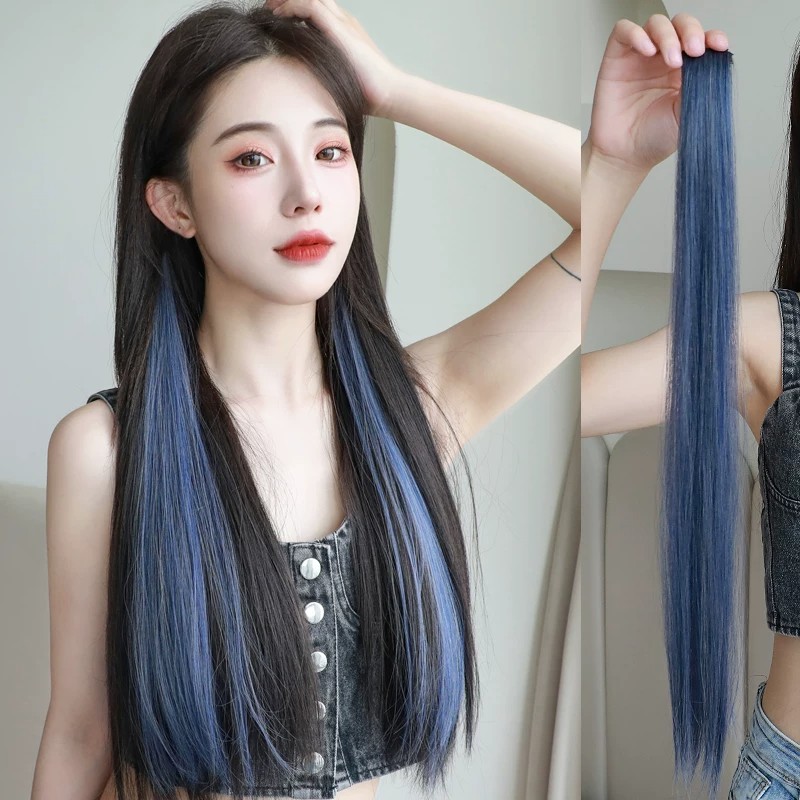 彩色挂耳染渐变挑染发片