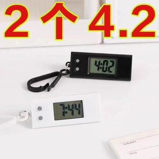 新款三角迷你小时钟简约儿童考试学习数字电子表便携背包挂件