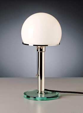 现代简约Tecnolumen 包豪斯北欧经典Mt8玻璃半球卧室床头复古台灯