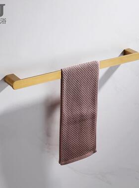 跨境89002单杆 304不锈钢金色 酒店工程浴室卫生间毛巾、衣物挂杆