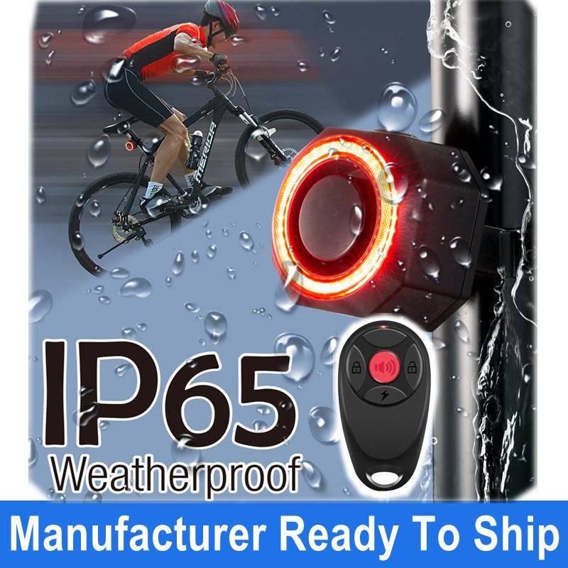 Super Bright Road Bicycle Alarm LED Rear Lamp Light Alarm