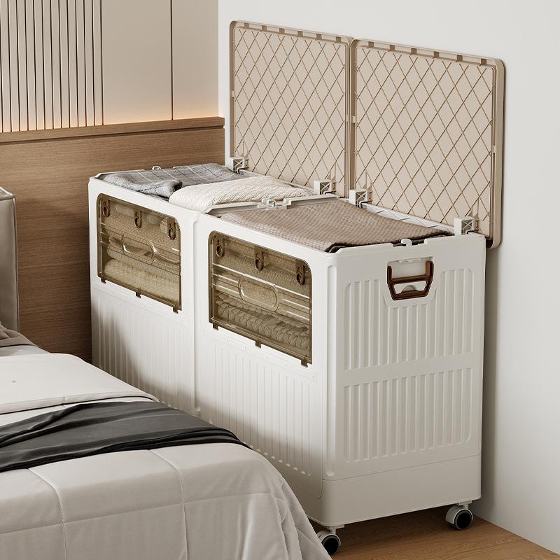 衣服收纳箱大容量超大家用玩具储物柜子翻盖折叠盒被子整理筐