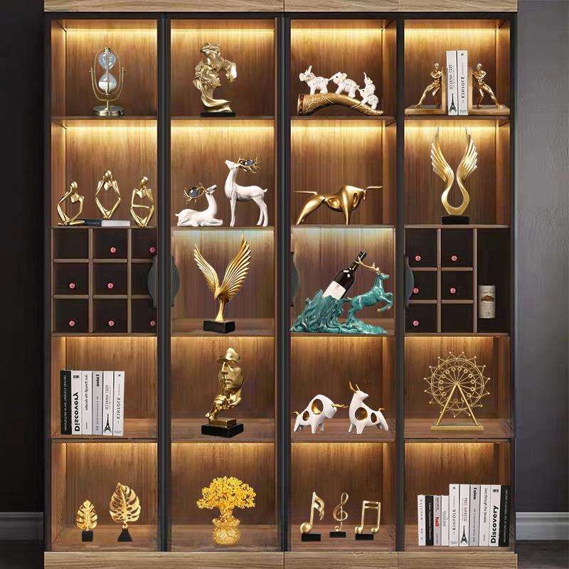 现代轻奢酒柜餐边柜摆件创意客厅办公室家居软装室内装饰1