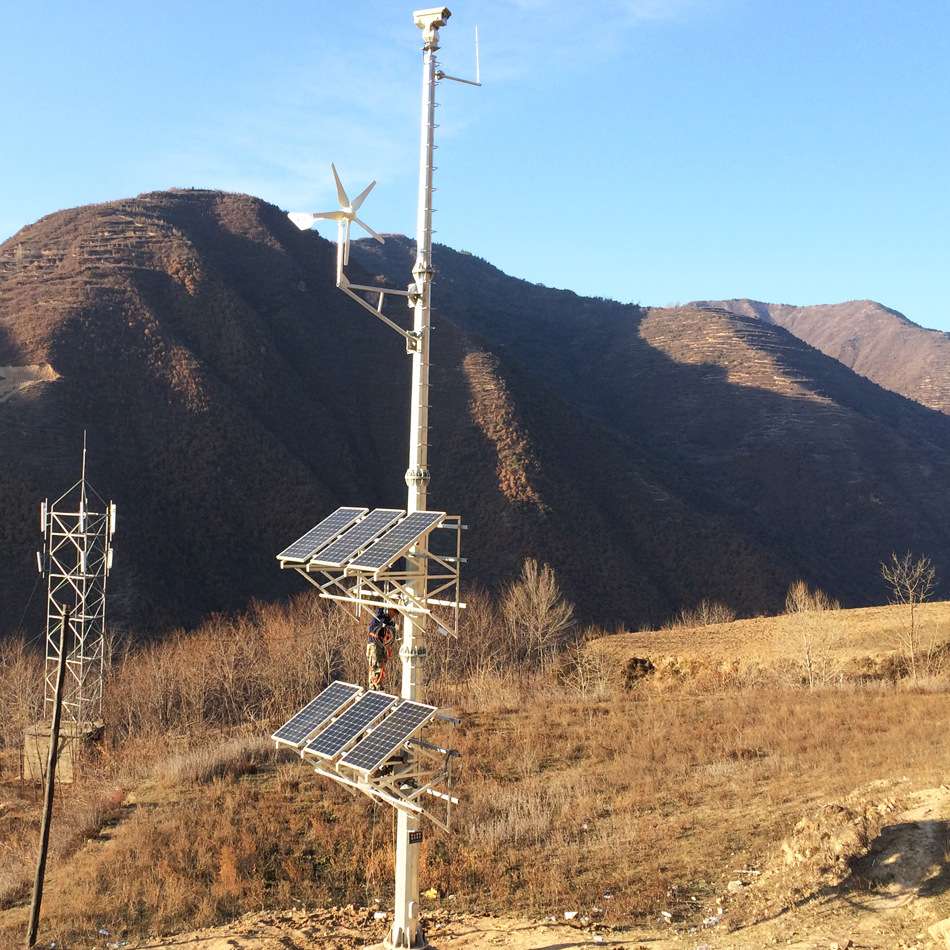 公路卡口太阳能风光互补视频监控供电系统-交通监控、闪光灯供电