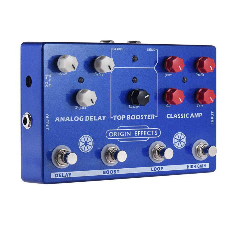 MOSKY多功能组合效果器 失真+激励+延时 4踩钉小综合电吉他效果器