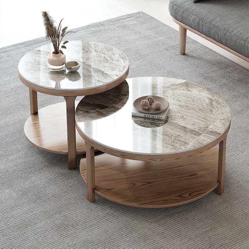 北欧岩板茶几客厅高级感实木圆形大理石沙发边几小户型客厅花几,模玩/动漫/周边/娃圈三坑/桌游,模型制作工具/辅料耗材,淘宝优惠券,粉丝福利购,淘宝优惠卷