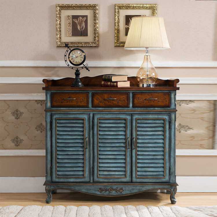 至高美百叶窗鞋柜玄关一体柜复古做旧蓝色多层鞋架工厂 整装,模玩/动漫/周边/娃圈三坑/桌游,模型制作工具/辅料耗材,淘宝优惠券,粉丝福利购,淘宝优惠卷