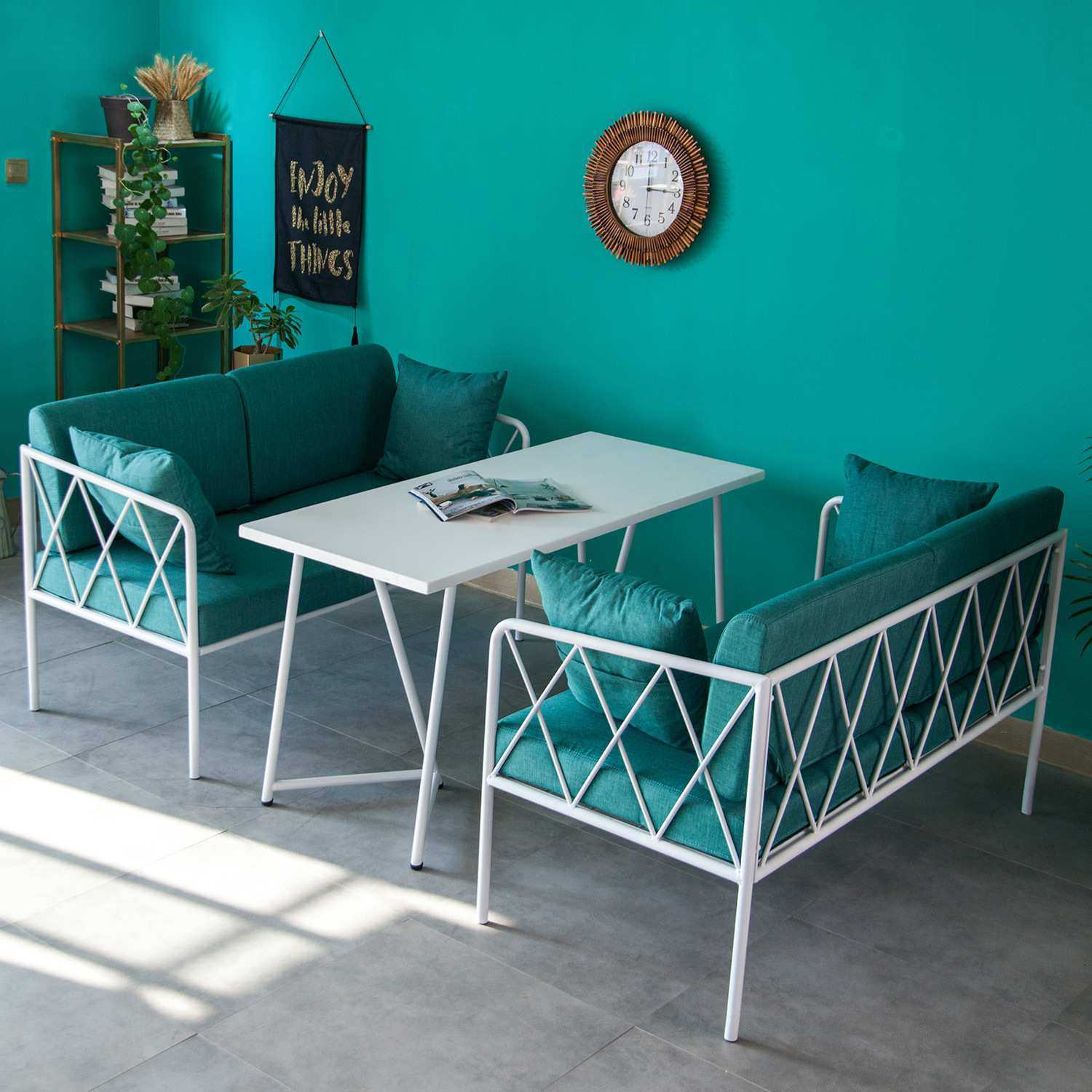 北欧铁艺沙发桌椅组合咖啡厅奶茶店餐厅餐桌椅双人卡座沙发椅包邮,模玩/动漫/周边/娃圈三坑/桌游,模型制作工具/辅料耗材,淘宝优惠券,粉丝福利购,淘宝优惠卷