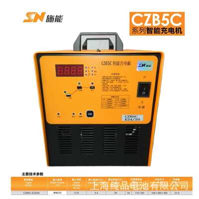 施能CZB5C-E24V20A25A30A35A45A50A55A智能充电机 搬运车电瓶充电