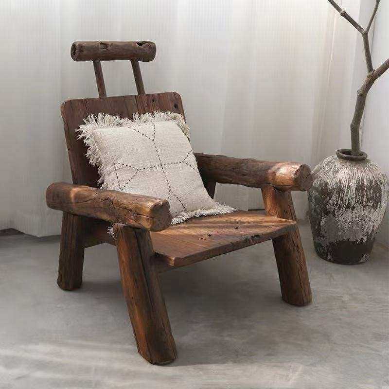 侘寂风实木休闲凳家用阳台躺椅民宿咖啡厅单人靠背午休靠背椅子,模玩/动漫/周边/娃圈三坑/桌游,模型制作工具/辅料耗材,淘宝优惠券,粉丝福利购,淘宝优惠卷