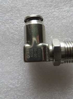 原装SMC不锈钢耐高温快速接头KQGL06-02现货1/4牙接6的气管