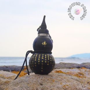 葫芦型保温杯黑神话悟空运动水壶母婴级材质户外水杯不锈钢保