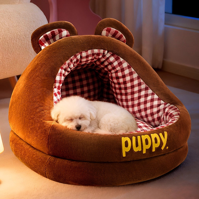 日本狗窝小型犬比熊冬天加厚保暖半封闭安全感沙发猫窝四季通用,宠物/宠物食品及用品,猫窝/屋/帐篷/沙发,淘宝优惠券,粉丝福利购,淘宝优惠卷