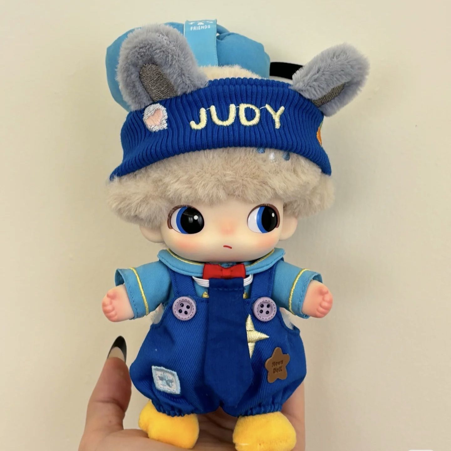 探案小天才背带裤套装DIMOO WORLD盲盒毛绒挂件衣服娃衣仅娃衣