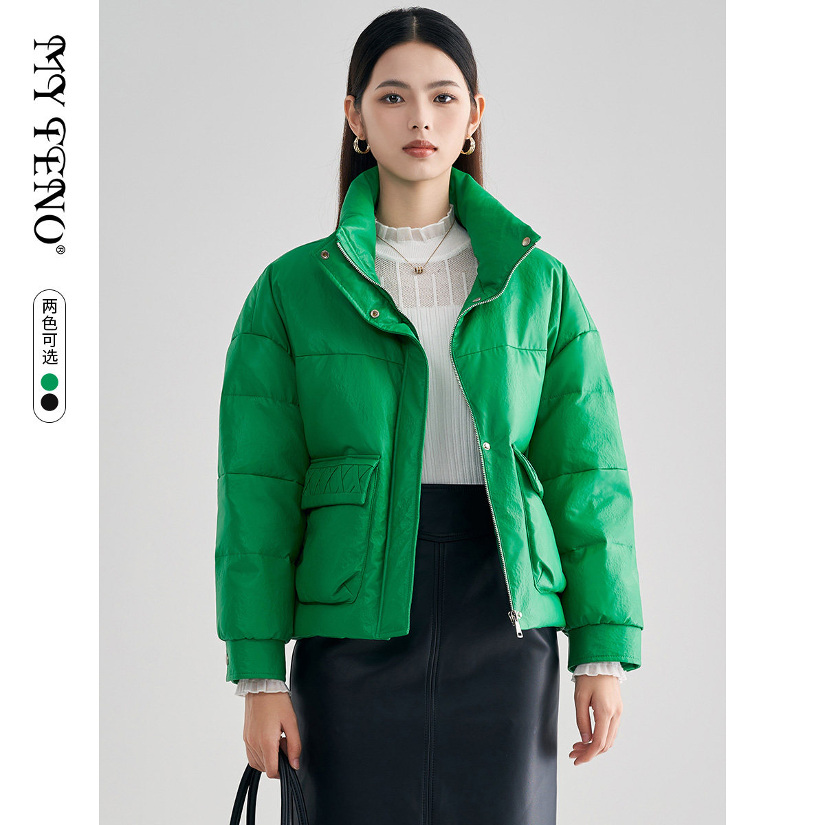 马天奴冬季新款女黑色立领羽绒服短款休闲时尚面包服保暖外套百搭,女装/女士精品,羽绒服,淘宝优惠券,粉丝福利购,淘宝优惠卷