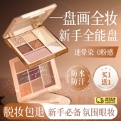 2025新款 七色眼影盘日常淡妆韩高光腮红修容盘大地色多色系综合盘