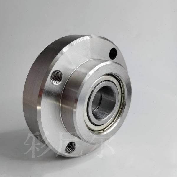 带扣环短型圆法兰带座双轴承座组件SBGRE BFL52 光轴固定支架底座