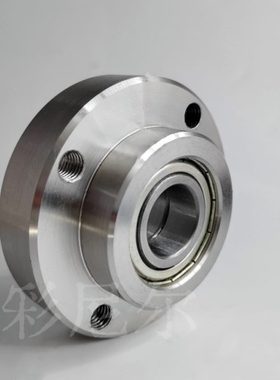 带扣环短型圆法兰带座双轴承座组件SBGRE BFL52 光轴固定支架底座