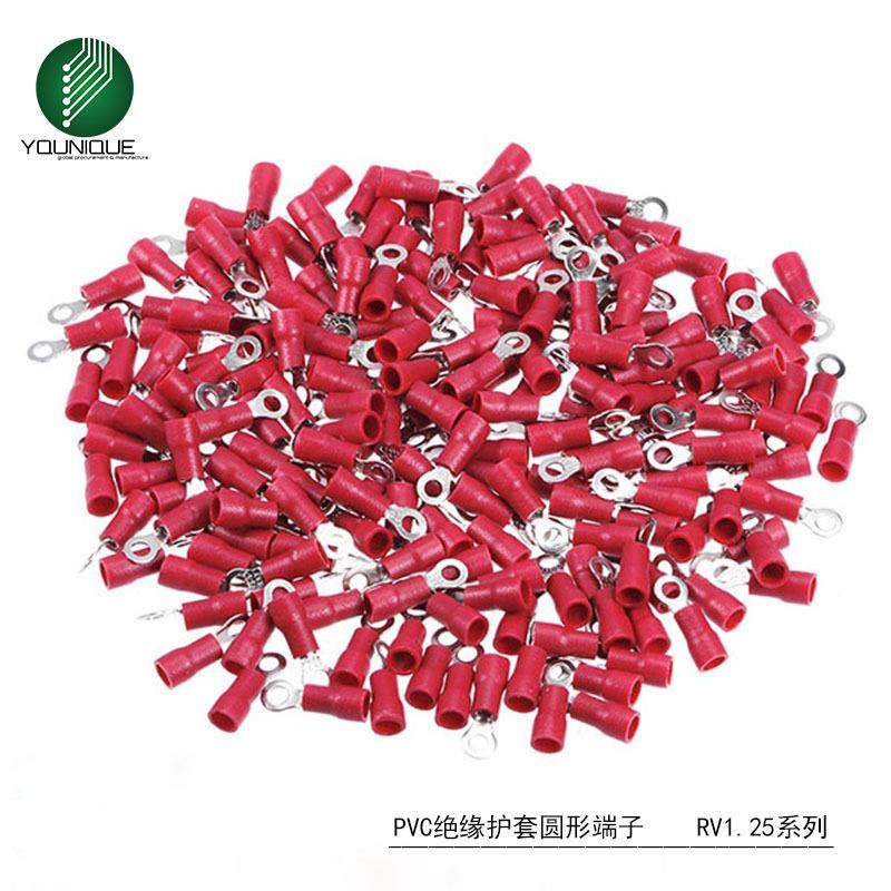 冷压线鼻RV 1.25环形预绝缘端子冷压圆形预绝缘端头