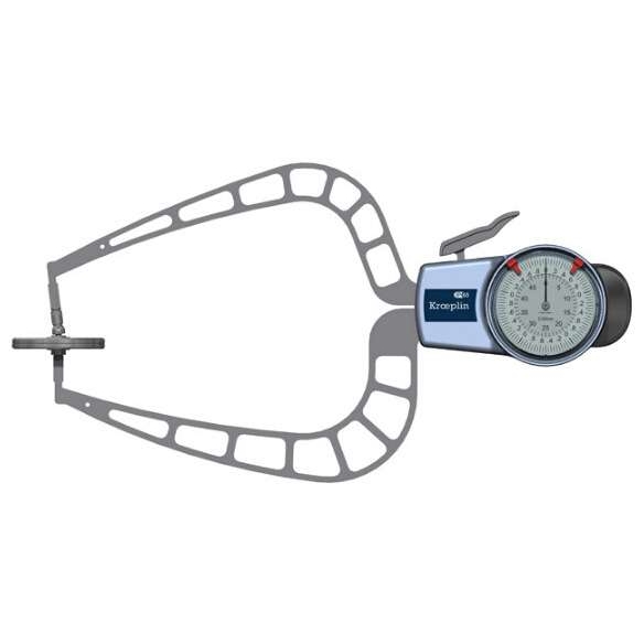 优势供应德国kroeplin指针式厚度测量卡规D450T