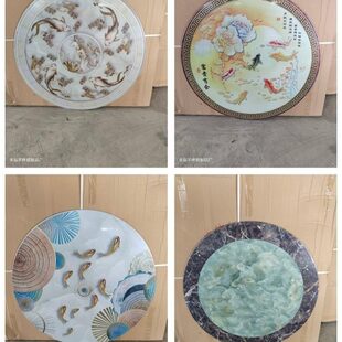 全餐桌不锈钢转盘案加厚图各种彩色