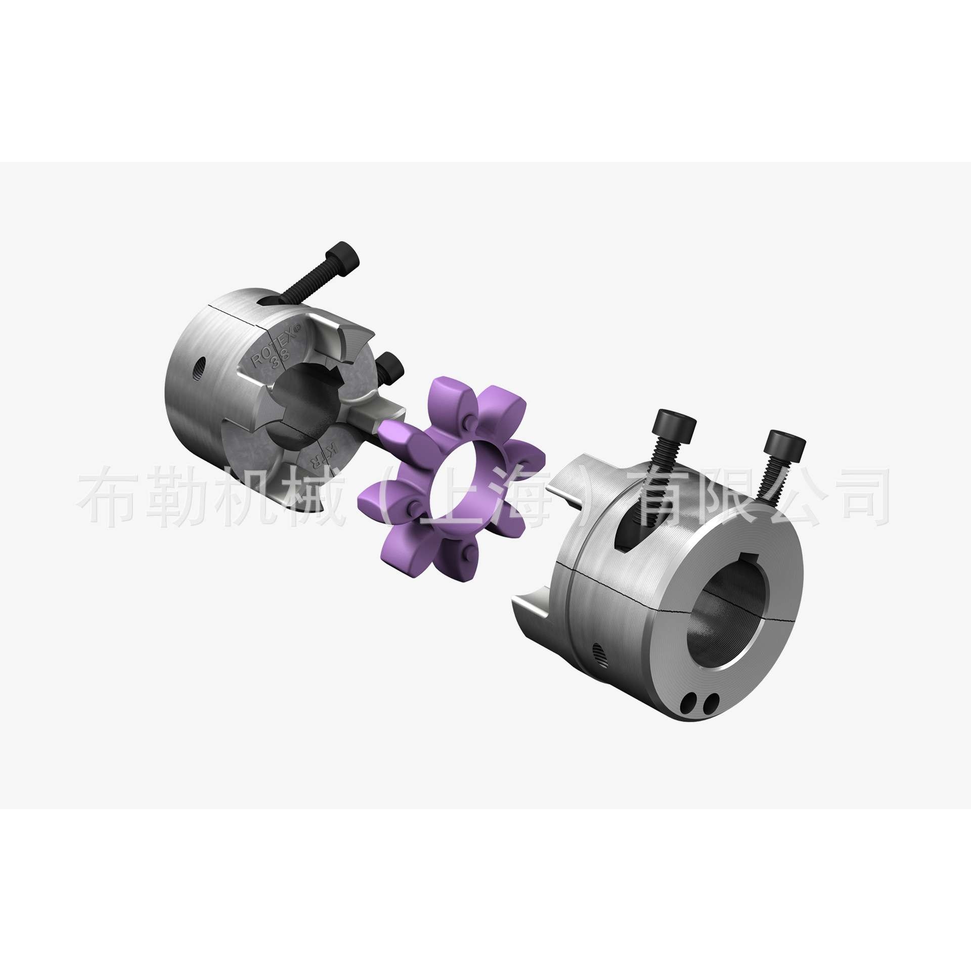 梅花型弹性联轴器含弹性块KTR ROTEX-90 St64 sh D 1-φ50 1-φ55