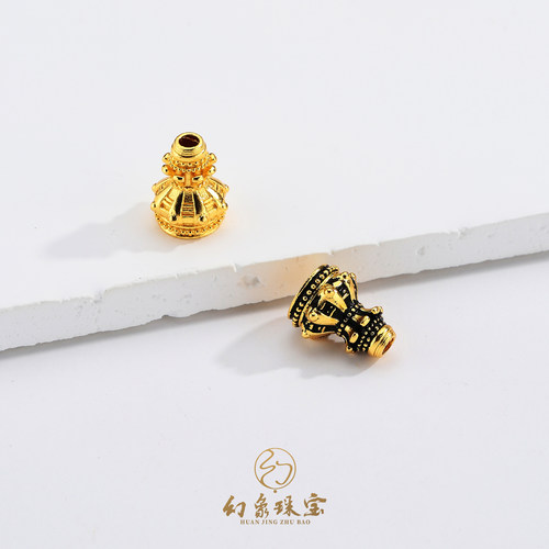 金包银小蛮腰塔头文玩配饰手持