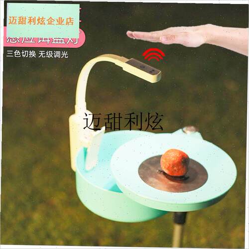 夜钓灯感应上饵灯钓鱼灯饵u料盘灯拉饵灯LED充电饵灯垂钓渔具装,