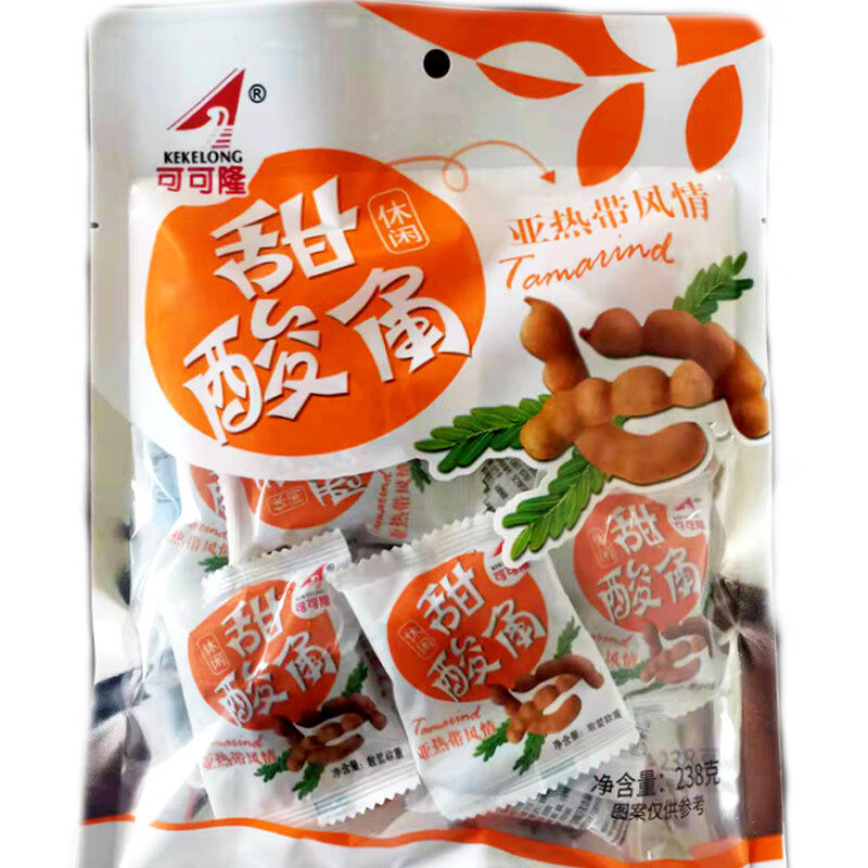 可可隆 甜酸角蜜饯果糕独立小包装新鲜甜角孕妇零食甜酸角罗望子