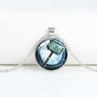 Marvel, DC superhero alloy necklace, Batman, Superman and Iron Man men's trendy pendant small gift thumbnail 7