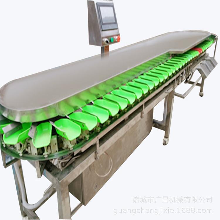 厂家自动分拣设备翻盘式青虾小龙虾自动分拣设备重量称重分选机器