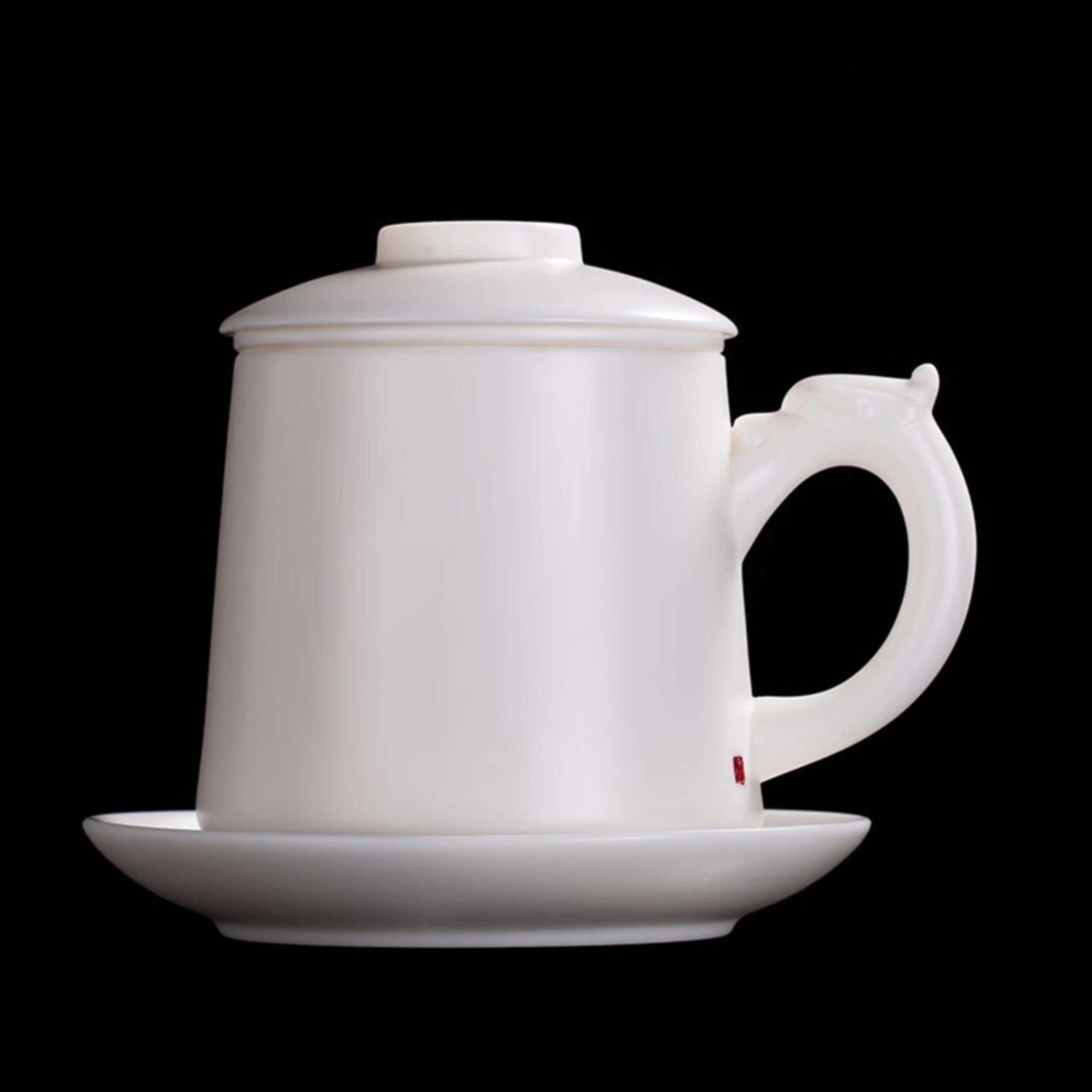 国进手作龙颜杯办公水杯羊脂玉瓷个人家用办公白瓷茶具过滤龙颜杯,餐饮具,茶杯,淘宝优惠券,粉丝福利购,淘宝优惠卷