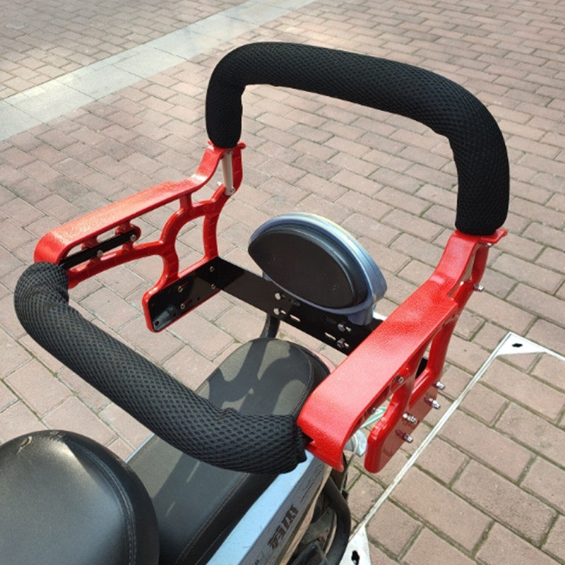 电动车自行车脚踏车m儿童座椅宝宝座带围栏安全座椅可按雨棚带扶