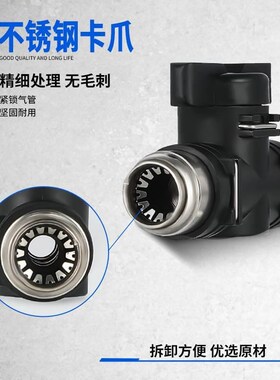 气管开关阀气动阀门气管开关快速接头8mm气阀阀门BUC手阀手Z动6/1