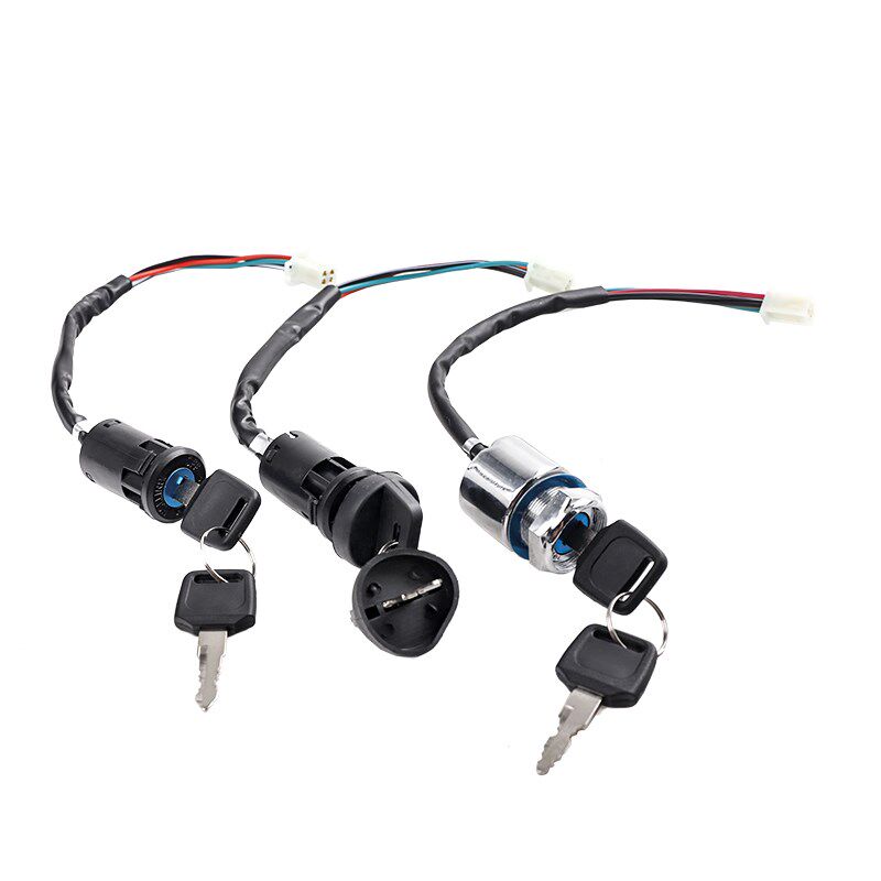 越野摩托b车改装配件沙滩车猴子车防水电门锁电启动点火开关钥匙