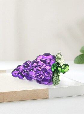 山东淄博水晶琉璃创意小葡萄x摆件酒柜珠宝柜台工艺装饰品拍摄道