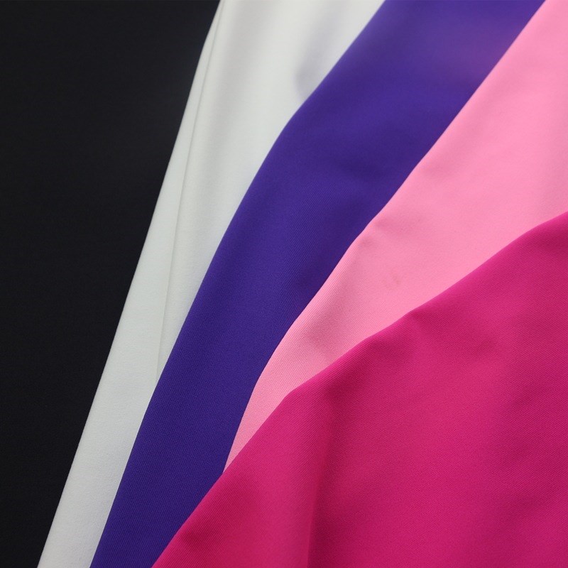 速干弹力汗布涤氨纶吸湿排汗透气速干荧光氨纶单面布汗布运动面料