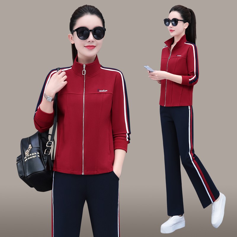 运动套装女春秋2025年新款小个子G高腰显瘦时尚减龄洋气两件套