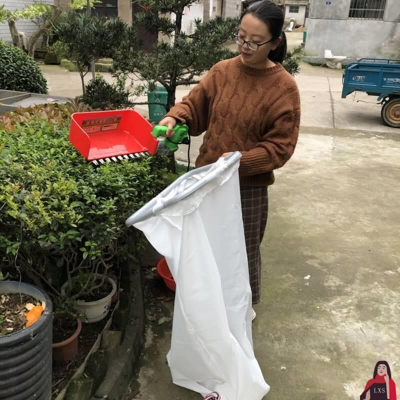单人电动采茶机袋子集叶布袋加厚透气强L韧袋茶叶收集袋采茶袋