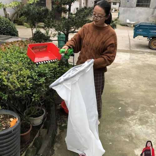 单人电动采茶机袋子集叶布袋加厚透气强L韧袋茶叶收集袋采茶袋