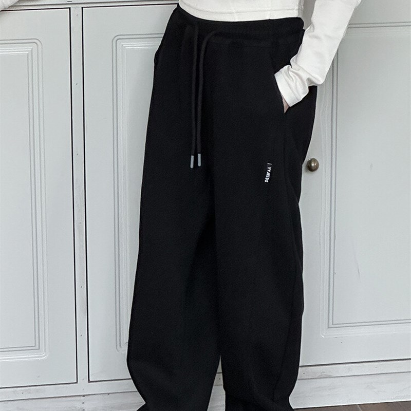 女童运动裤秋冬款2024新款冬季儿童休闲长裤女孩卫裤大童裤子加绒