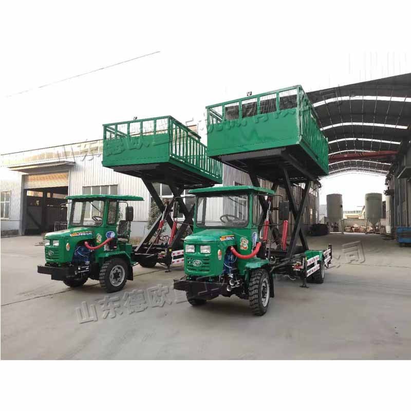盘拖畜牧升降运输车 养殖场家畜装卸车 柴油液压式货物运输设备