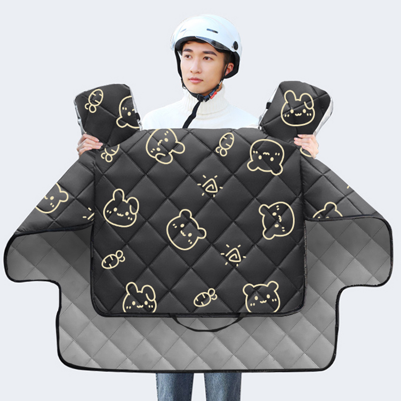 电动车挡风被夏季电瓶车防晒防风罩摩托车中厚款防水防风四季通用