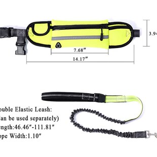 宠物用品 宠物牵引绳 免提狗绳 跑步训练腰包 可伸缩狗狗牵引带