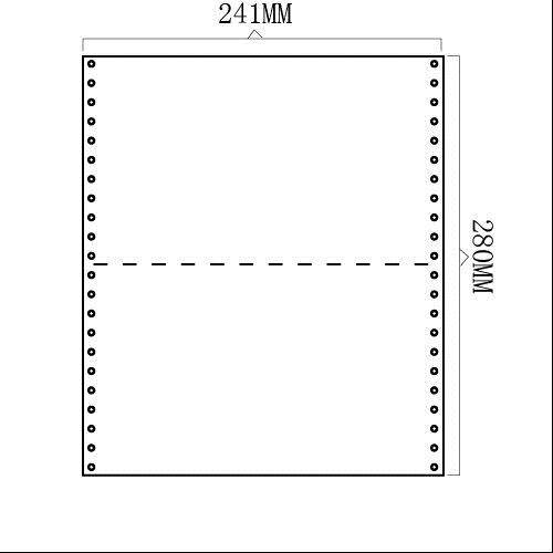 极速科韵 无碳复写四联/四层中切二等分 电脑打印纸/X连打纸 发货