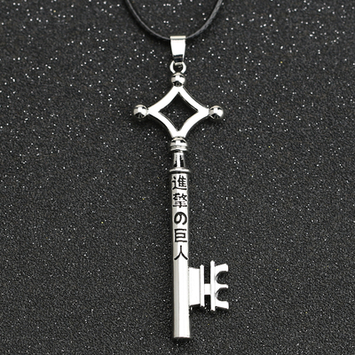 极速Attack On Titan Necklace Eren Key ShingekPi No Kyojin Pe