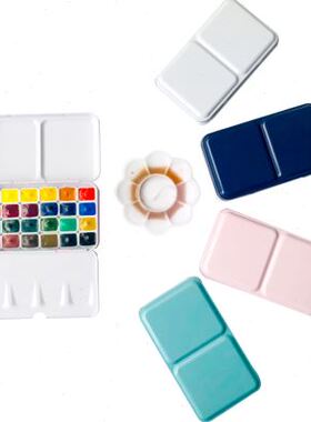 极速俄罗斯白夜水彩颜料分装36色艺术家固J体水彩颜料24色学生水