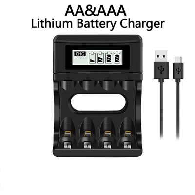 新品AAA Battgery 1.5V Li-ion AA Rechargeable Battery 3000mAh