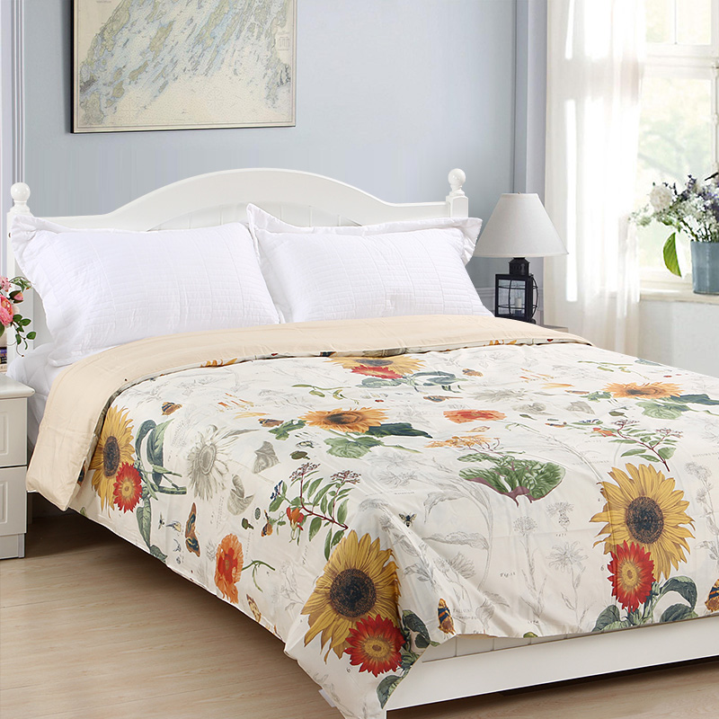 极速美式田园竹棉被套单件四季超z柔软丝滑裸睡被罩竹纤维60支贡