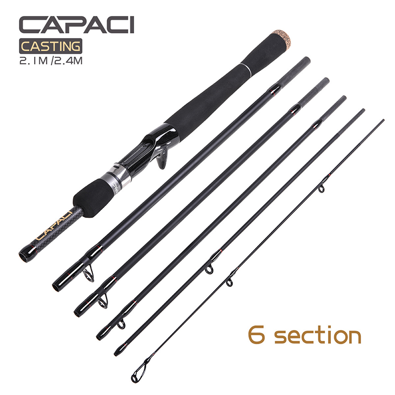 极速新品 CAPACIn多节超短路亚竿2米1至2米4至2米7直枪柄鲈鱼海钓